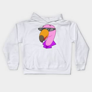 Flamingo Sunglasses Kids Hoodie